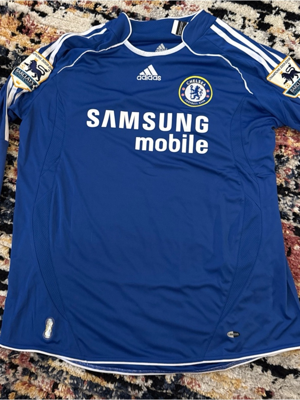 Adidas Chelsea 7 Football Club Soccer Home Jersey Long Sleeve Samsung Mobile XXL